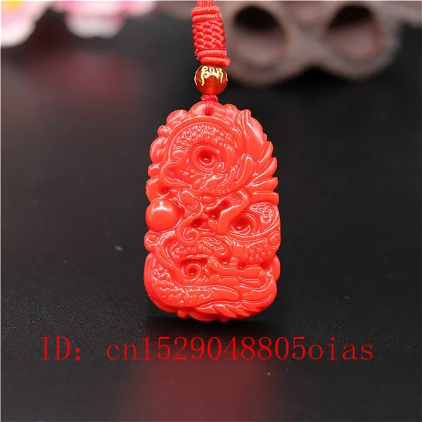 Wedding Yes - Natural Red Coral Jade Stone Dragon