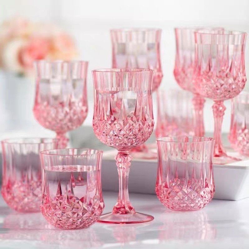 Champagne Tower Set - Acrylic champagne glasses, plastic goblets, celebration