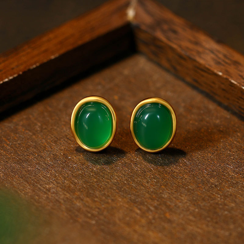 Green Natural Jade Earrings Ta - Wedding Yes recension och pris
