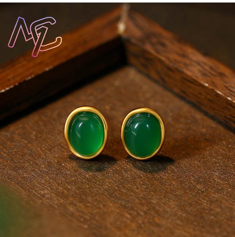 Green Natural Jade Earrings Ta - Wedding Yes recension och pris