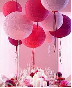 Blue Color China Paper Lantern - Wedding Event Supply recension och pris