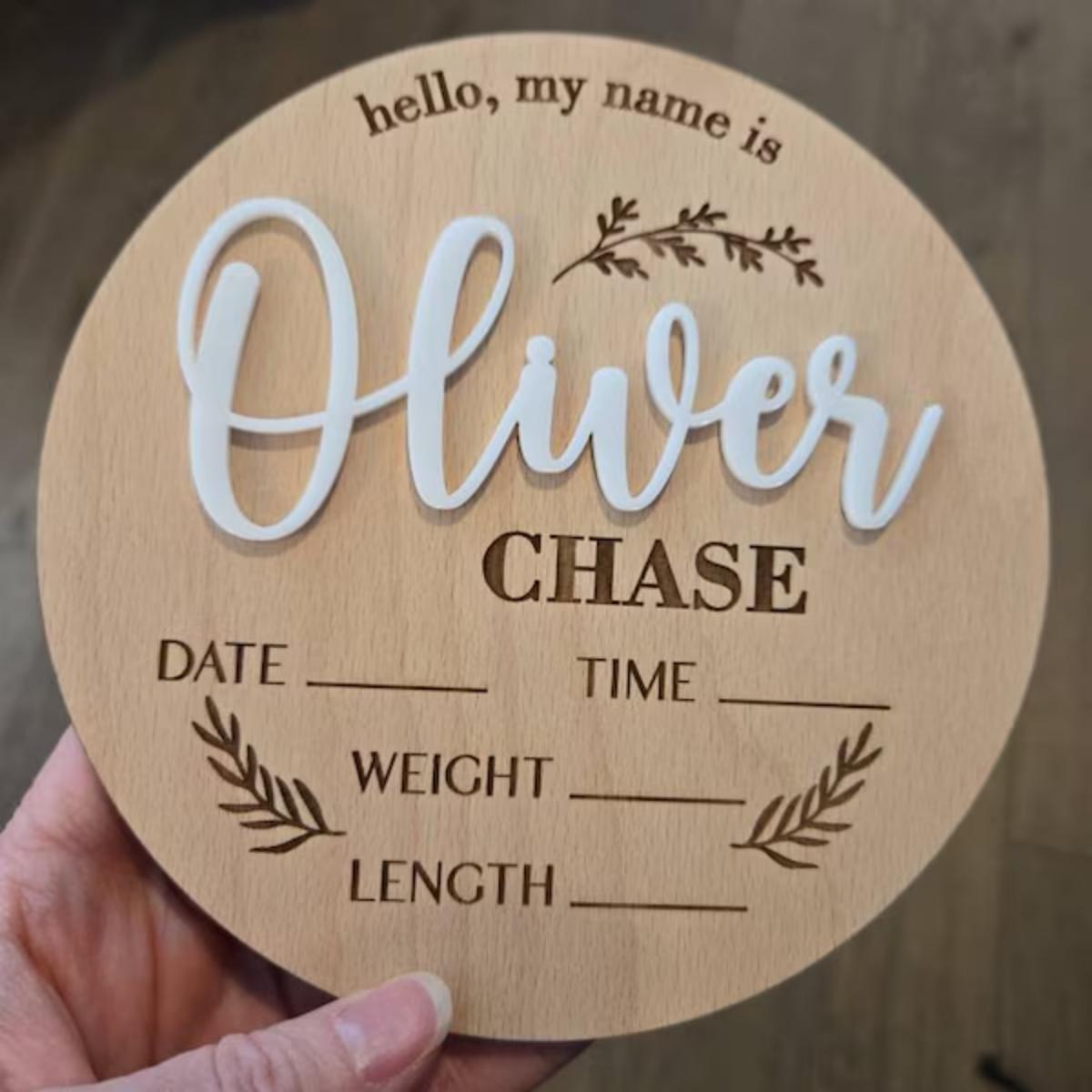 1Pc Custom Baby Announcement S - Wedding Party Supply recension och pris