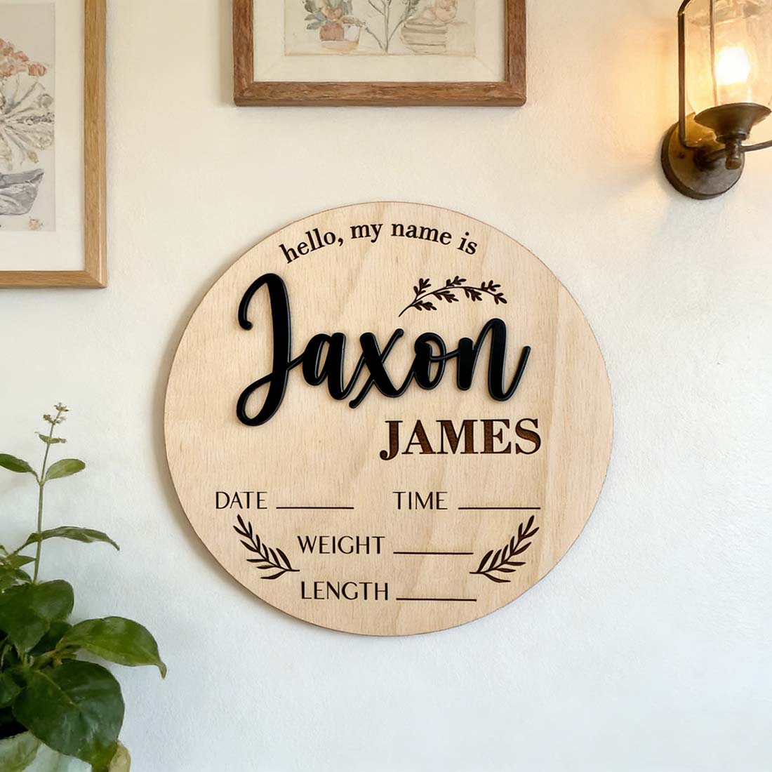 1Pc Custom Baby Announcement S - Wedding Party Supply recension och pris