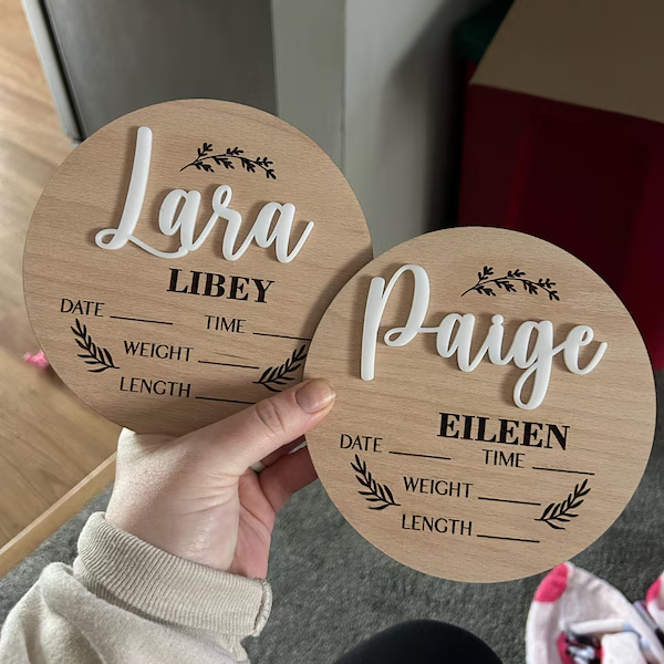 1Pc Custom Baby Announcement S - Wedding Party Supply recension och pris