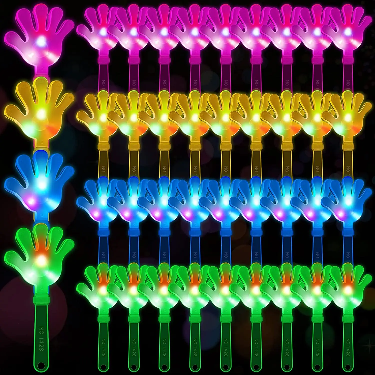 12pcs Hand Clappers Light up L - Wedding Event Supply recension och pris