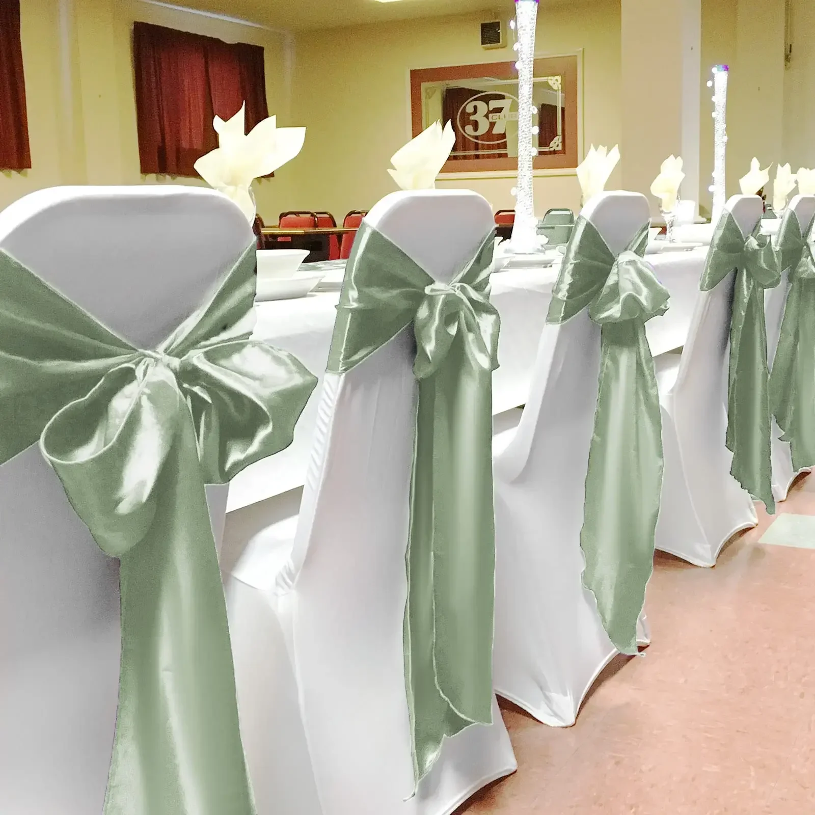 Wholesale 10/50pcs Satin Chair - Wedding Supply Wholesale recension och pris