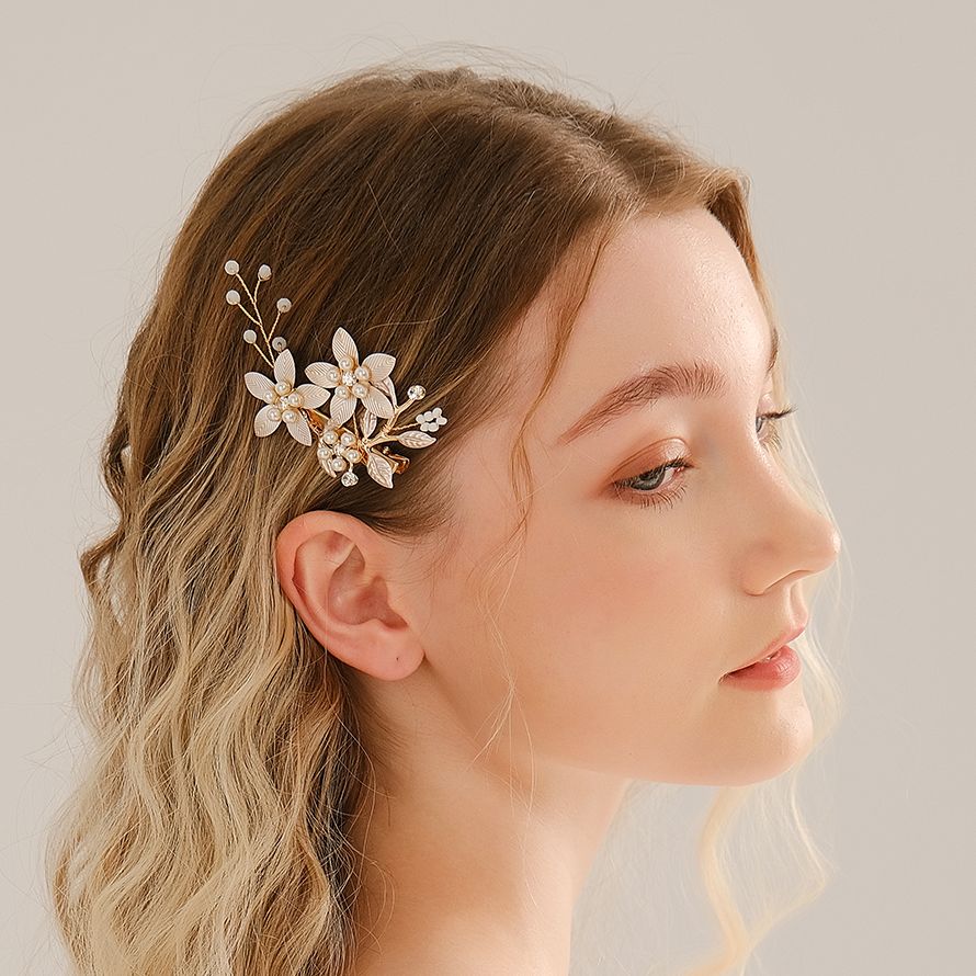Handmade Pearl Flower Hair Cli - Wedding Supply Store recension och pris