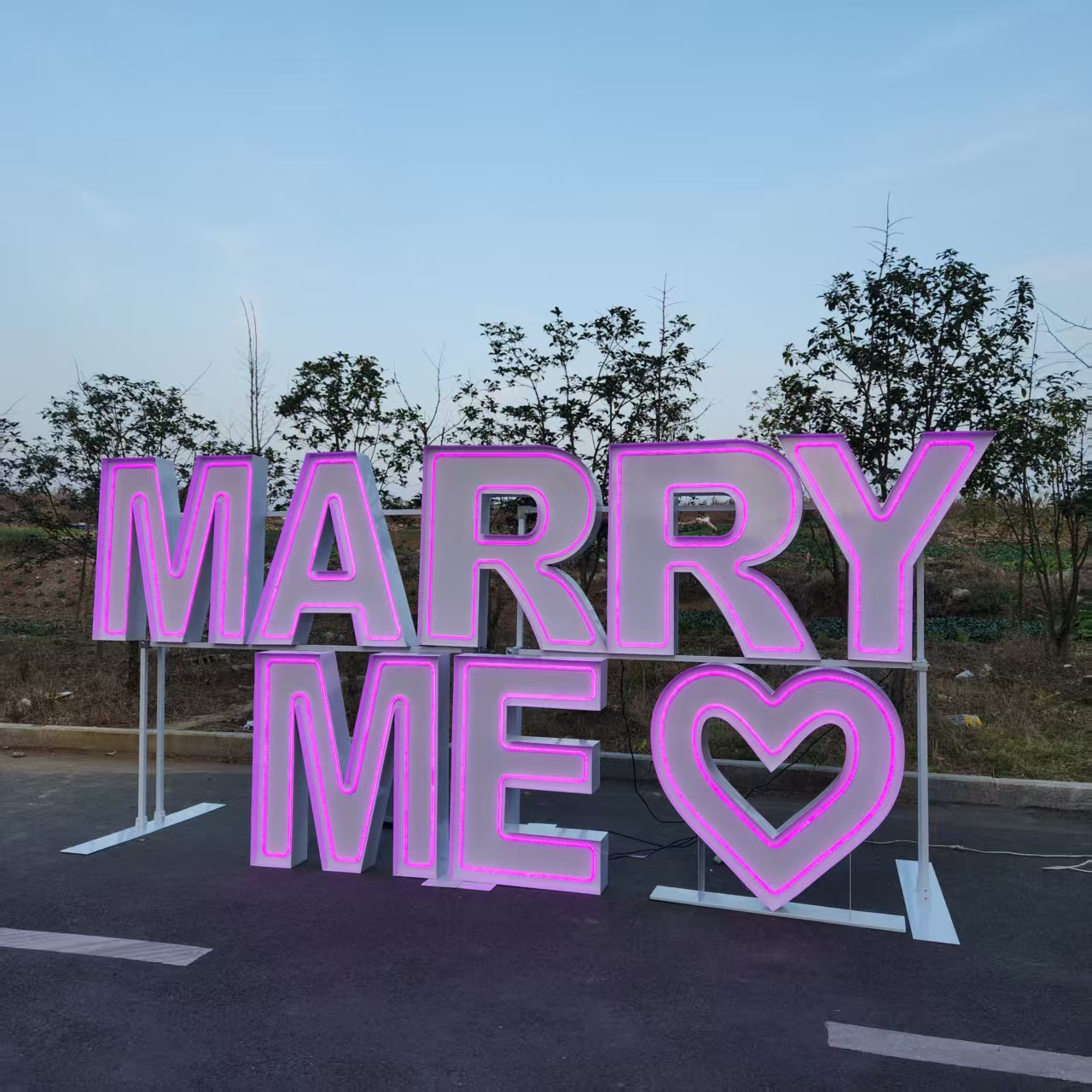 MARRY ME Metal RGB LED Neon Si - Wedding Party Supply Rentals recension och pris