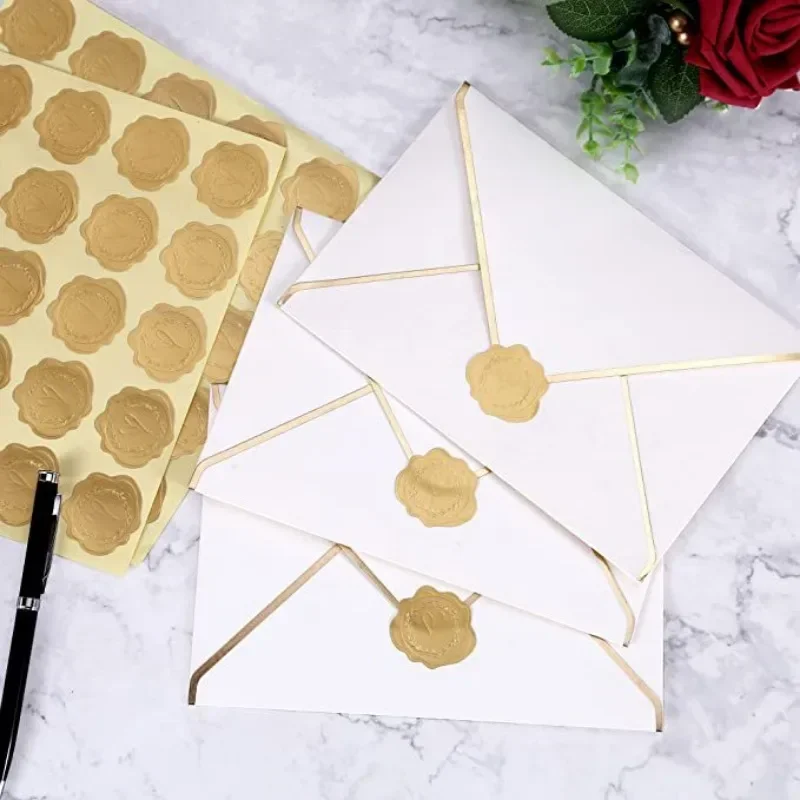 25/100Pcs Gold Embossed Heart  - Wedding Sutra recension och pris
