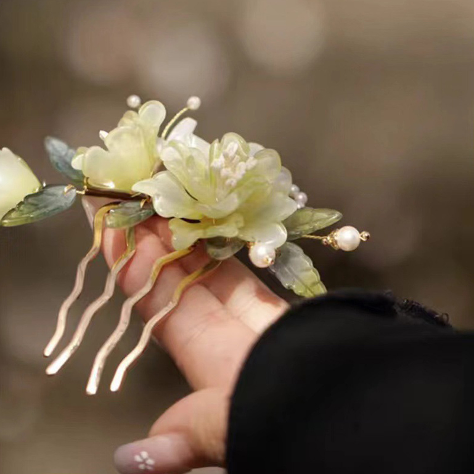 Flower U-shaped Hairpin Chines - Wedding Supply Store recension och pris
