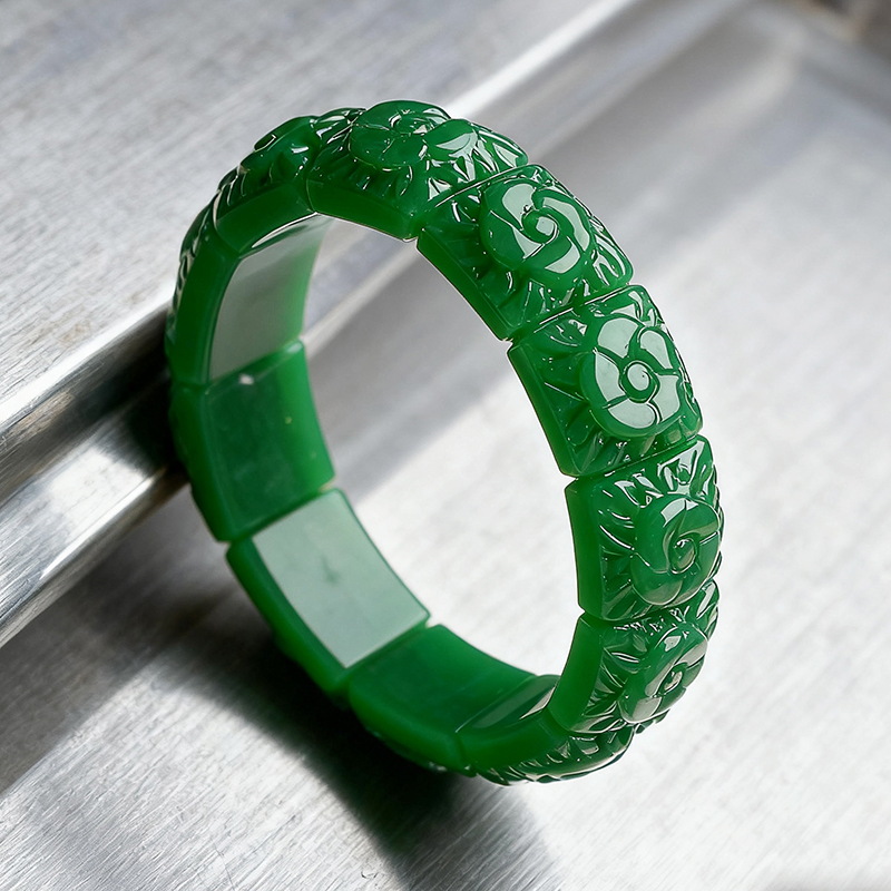 Real Jade Flower Bracelet Bang - Wedding Yes recension och pris