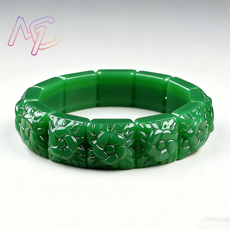 Real Jade Flower Bracelet Bang - Wedding Yes recension och pris