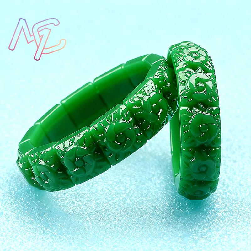 Real Jade Flower Bracelet Bang - Wedding Yes recension och pris