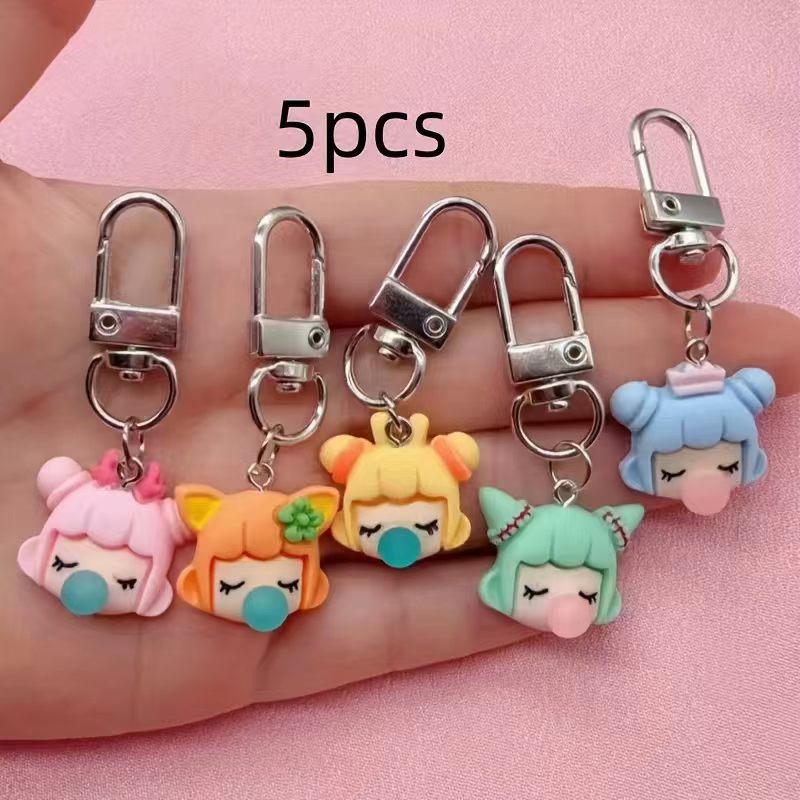 5pcs resin girl keychain, suit - Wedding Yes recension och pris