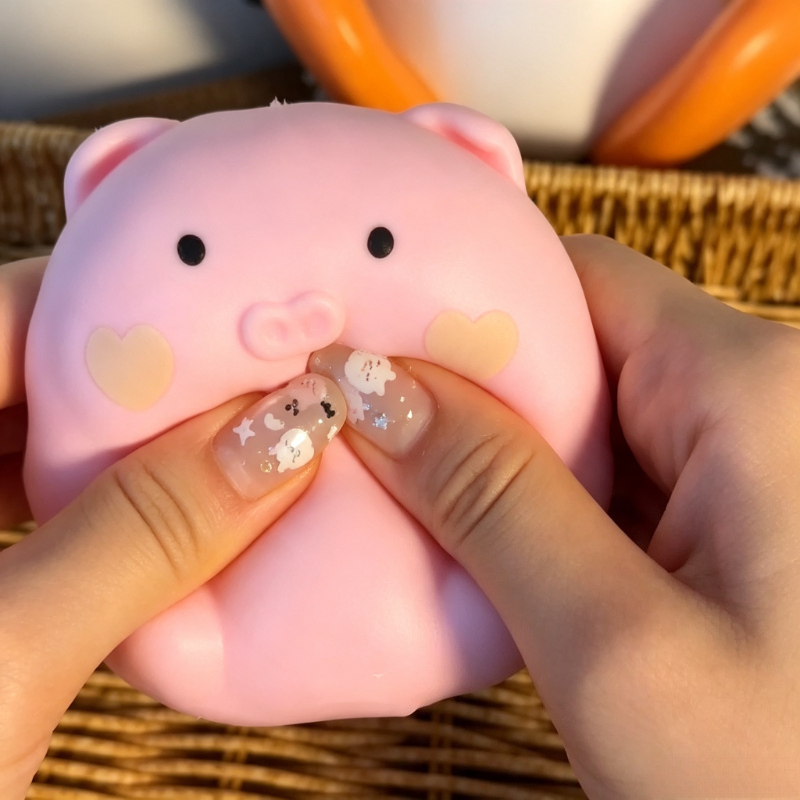 Crunchy Pink Pig Squishy Handm - Wedding Yes recension och pris