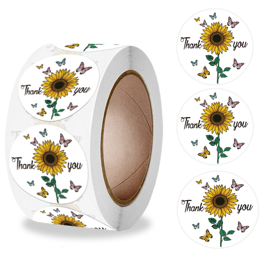 100-500pcs Round Thank You Sti - Wedding Sutra recension och pris