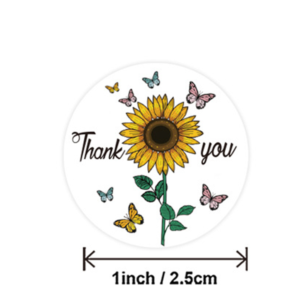 100-500pcs Round Thank You Sti - Wedding Sutra recension och pris