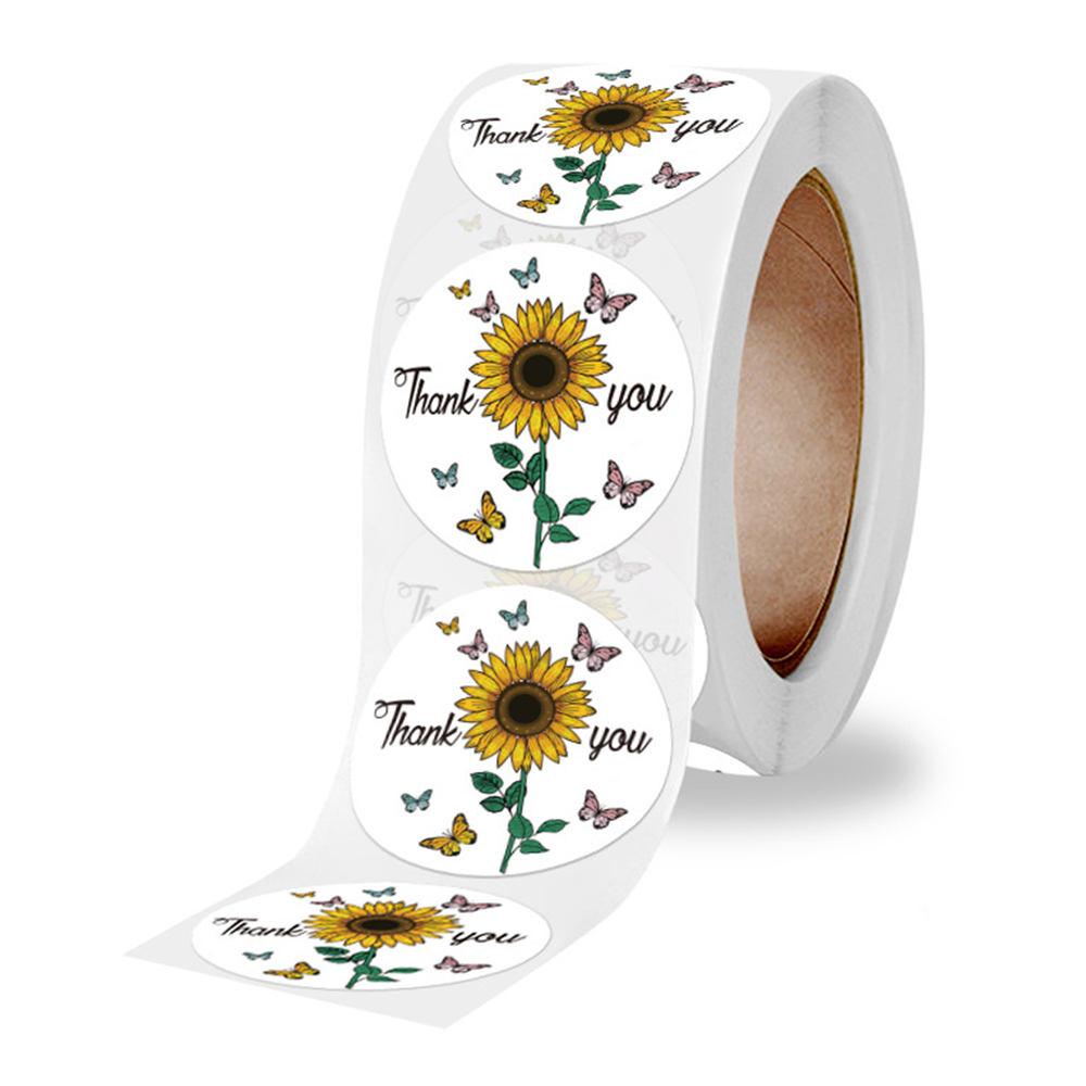 100-500pcs Round Thank You Sti - Wedding Sutra recension och pris