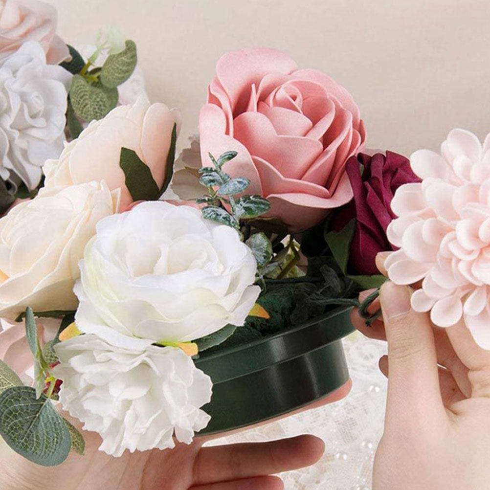 2Pcs Round Floral Mud Floral A - Wedding Event Supply recension och pris