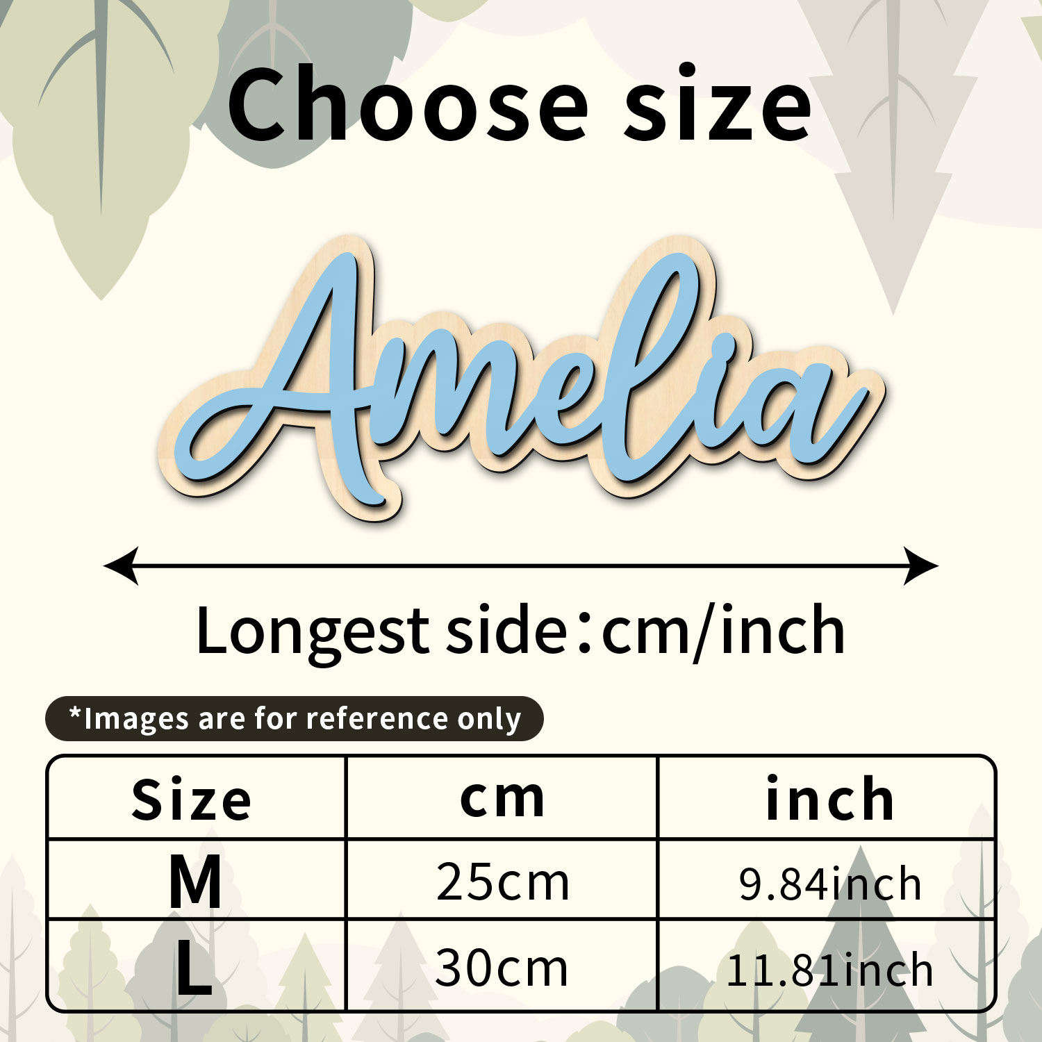 1pc Customized Wooden Name Dec - Wedding Party Supply recension och pris