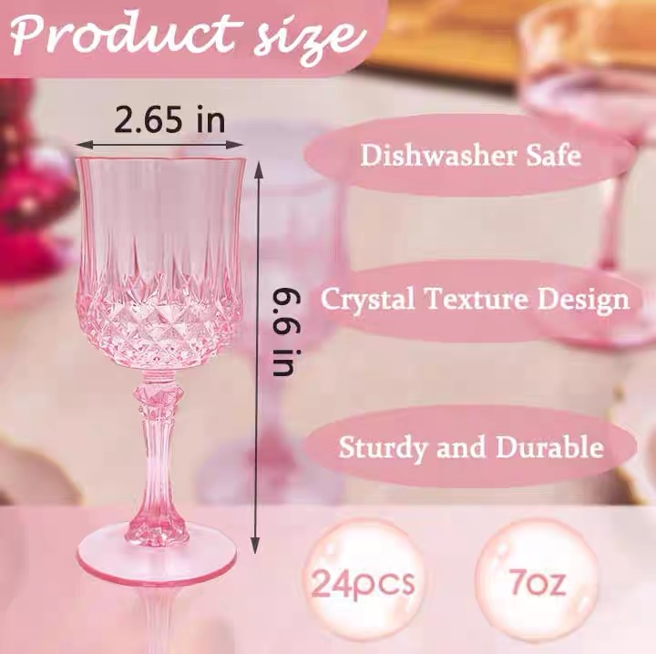 Acrylic champagne glasses, pla - Champagne Tower Set recension och pris